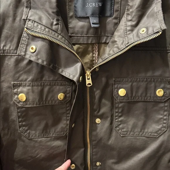 J. Crew Dark Brown Jacket with Gold Accents - Picture 3 of 5